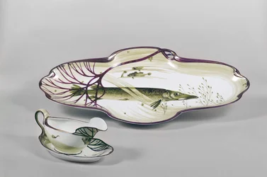 Part of a porcelain dinner service, by H. Gradl and L. Levallois, Nymphenburg, 1904-6