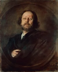 Portrait of German writer Paul Johann Ludwig von Heyse