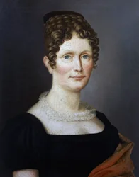 Portrait of Johanna Christiane Schumann, Mother of German Composer Robert Schumann