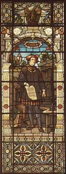 Portrait of William Caxton, made by Mayer and Co., Munich based firm active in London, c.1880