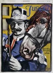 Postillion: Coachman and His Horse - in "Jugend"