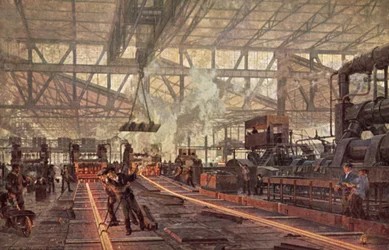 Rail Mill, Krupp Steelworks, Essen, Germany
