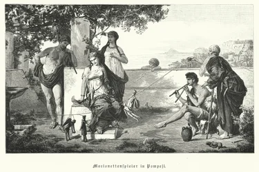 Roman puppeteers in Pompeii