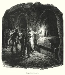 Serapeum of Saqqara, tomb of sacred Apis bulls worshipped in Ancient Egypt