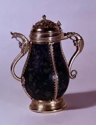Silver-gilt mounted ewer