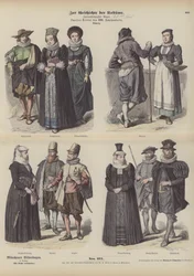Swiss costumes, mid 17th Century