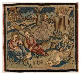 Tapestry Panel with Scenes from the Passion from an Antependium, from Upper Rhineland