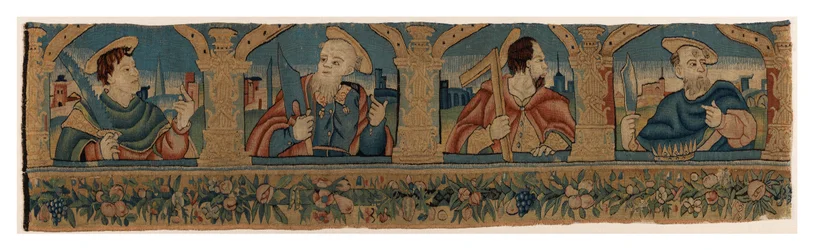 Tapestry Strip Depicting the Four Apostles