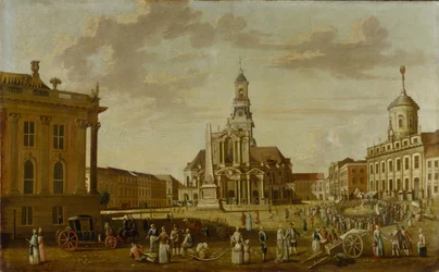 The Alter Markt with the Church of St. Nicholas and the Town Hall