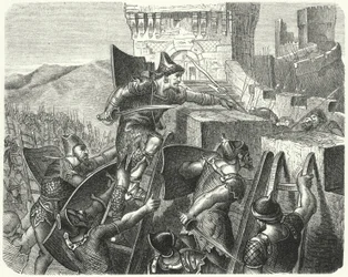 The Babylonians Storming the Walls of Jerusalem (engraving)
