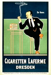 The Connoisseur, Advertisement for Laferme Cigarettes, Dresden