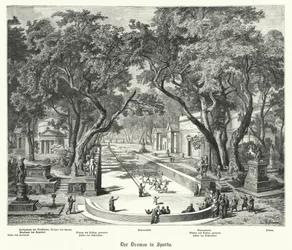 The Dromos in Sparta, Ancient Greece