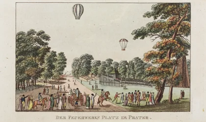 The Fireworks Place, Prater, c.1802