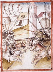 The Romans attacking Augsburg, c.1490