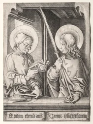 The Twelve Apostles at Gothic Windows: St. Matthias and St. Judas Thaddaeus
