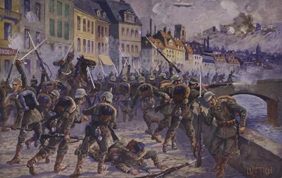 The Capture of Liege, Belgium, World War I, 7 August 1914