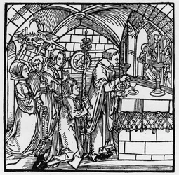 The devil makes women chat during Mass - in 