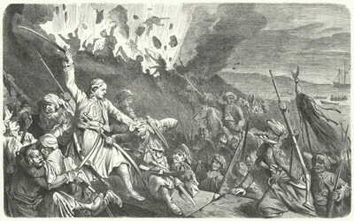 The fall of Missolonghi, Greek War of Independence