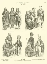Tibetan and Kashmiri costumes