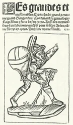 Title page from the best known edition of Gargantua, a novel by Francois Rabelais