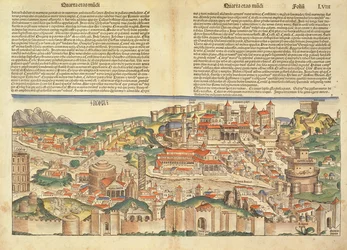 View of the City of Rome, from the Nuremberg Chronicle by Hartmann Schedel, 1493