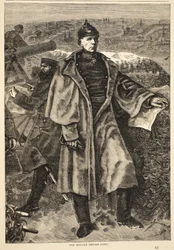 Von Moltke before Paris, November 1870, illustration from Cassells History of the War between France and Germany, 1870-1871