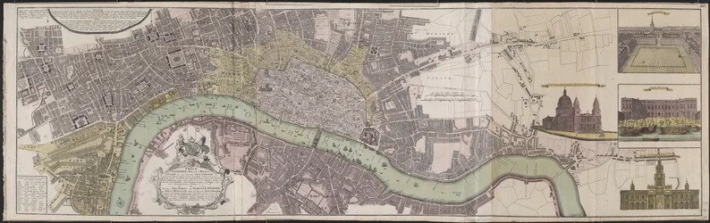 Map of London and Westminster and the Suburb of Southwark
