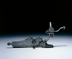 Wheel-Lock from a Hunting Rifle, Early 1700s