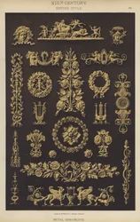 19th Century, Empire Style, Metal Ornaments