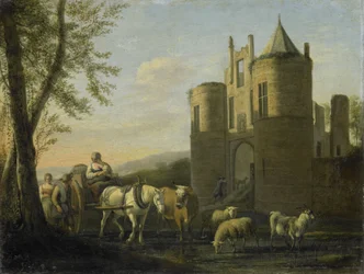 The Main Gate to Egmond Castle