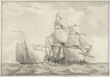 Cutter and a War Frigate