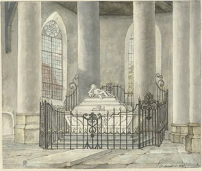 Tomb Monument of Catharina Alida van der Dussen in a Church in Culemborg