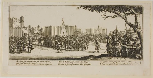 Recruitment of Troops, plate two from The Large Miseries of War