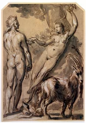 Adam and Eve. The Fall, late 1590s