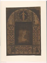 Design for the Frame of a Calendar for 1901 with Women and Flowers