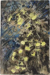 Wall Panel with Orchids