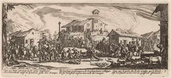 Plundering and Burning a Village