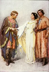 She Said That Verily He Should Not Go, Illustration from 