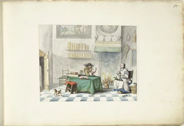 Gentleman Reading to a Lady