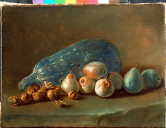 Still Life with Pumpkin, Pears and Walnuts