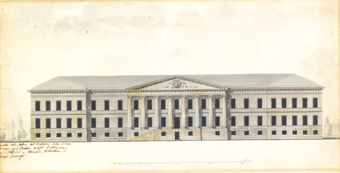Elevation of the Facade of the Academy of Science in St. Petersburg