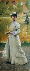 Open-air Portrait or Lady in the Garden