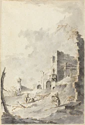 Capriccio of Classical Ruins with a Fortress