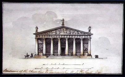 Elevation of the Riding Stables at Tsarskoye Selo
