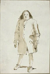 Caricature of a Man, Full Length, Facing Front