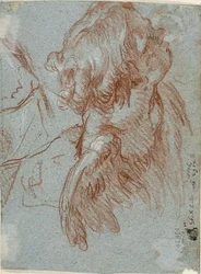 Study for (detail): Head of a Cherub