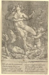 Jupiter Transformed into a Satyr and Diana