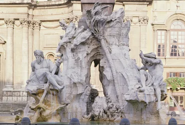 Fontana dei Quattro Fiumi (Fountain of the Four Rivers), 1651