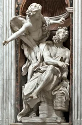 The prophet Habakkuk and the angel