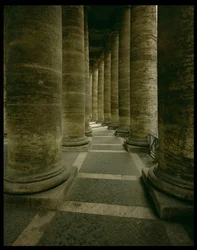 View Inside the Colonnade